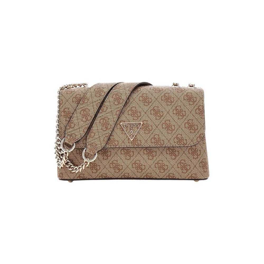 GUESS ECO ERICA CNVRTBLE XBODY FLAP ΤΣΑΝΤΑ ΓΥΝΑΙΚΕΙΑ LATTE