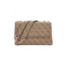 GUESS ECO ERICA CNVRTBLE XBODY FLAP ΤΣΑΝΤΑ ΓΥΝΑΙΚΕΙΑ LATTE