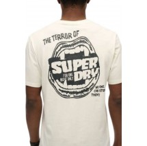 SUPERDRY D2 OVIN B-MOVIE GRAPHIC LOOSE TEE T-SHIRT ΜΠΛΟΥΖΑ ΑΝΔΡΙΚΗ OFF WHITE