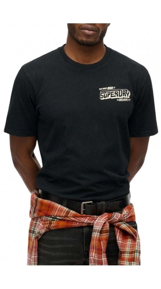 SUPERDRY D2 OVIN B-MOVIE GRAPHIC LOOSE TEE T-SHIRT ΜΠΛΟΥΖΑ ΑΝΔΡΙΚΗ BLACK