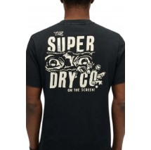 SUPERDRY D2 OVIN B-MOVIE GRAPHIC LOOSE TEE T-SHIRT ΜΠΛΟΥΖΑ ΑΝΔΡΙΚΗ BLACK