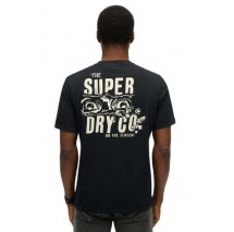 SUPERDRY D2 OVIN B-MOVIE GRAPHIC LOOSE TEE T-SHIRT ΜΠΛΟΥΖΑ ΑΝΔΡΙΚΗ BLACK