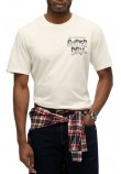 SUPERDRY D2 OVIN B-MOVIE GRAPHIC LOOSE TEE T-SHIRT ΜΠΛΟΥΖΑ ΑΝΔΡΙΚΗ OFF WHITE