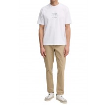 GUESS SS CN OVER EMBRO TEE T-SHIRT ΜΠΛΟΥΖΑ ΑΝΔΡΙΚΗ WHITE