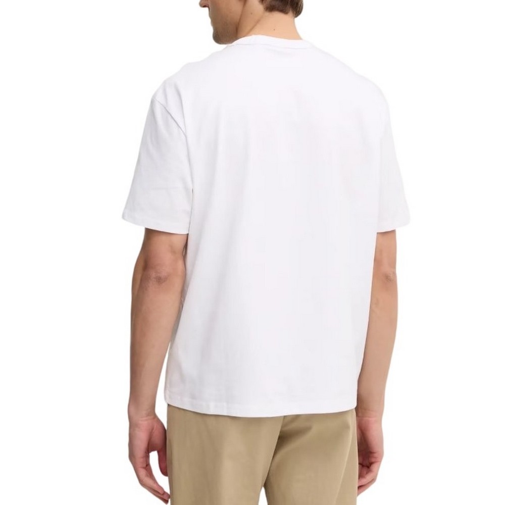 GUESS SS CN OVER EMBRO TEE T-SHIRT ΜΠΛΟΥΖΑ ΑΝΔΡΙΚΗ WHITE