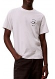 CALVIN KLEIN JEANS 20S APRIL GRAPHIC SEASONAL T-SHIRT ΜΠΛΟΥΖΑ ΑΝΔΡΙΚΗ BRIGHT WHITE