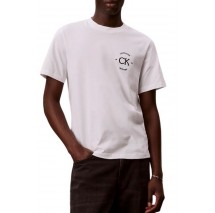 CALVIN KLEIN JEANS 20S APRIL GRAPHIC SEASONAL T-SHIRT ΜΠΛΟΥΖΑ ΑΝΔΡΙΚΗ BRIGHT WHITE