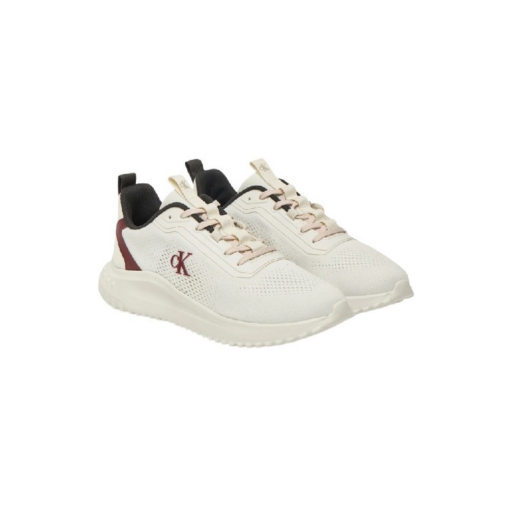 CALVIN KLEIN JEANS EVA RUNNER DRAWSTRING MIX MG ΠΑΠΟΥΤΣΙ ΓΥΝΑΙΚΕΙΟ WHITE