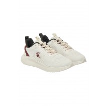 CALVIN KLEIN JEANS EVA RUNNER DRAWSTRING MIX MG ΠΑΠΟΥΤΣΙ ΓΥΝΑΙΚΕΙΟ WHITE