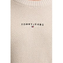 TOMMY JEANS SLIM RAGLAN LINEAR SWEATER ΜΠΛΟΥΖΑ ΠΛΕΚΤΗ ΑΝΔΡΙΚΗ BEIGE