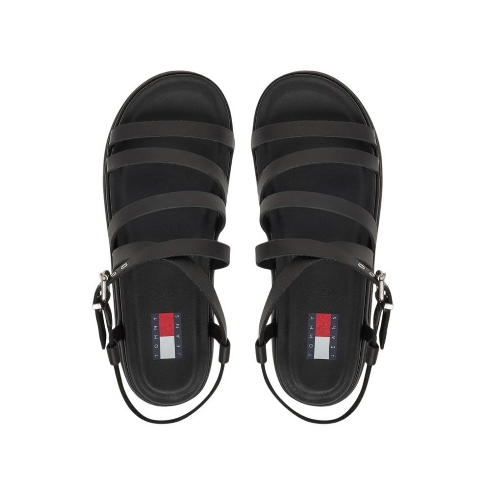 TOMMY JEANS WEDGY STRAPPY SANDAL ΠΕΔΙΛΟ ΓΥΝΑΙΚΕΙΟ BLACK