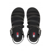 TOMMY JEANS WEDGY STRAPPY SANDAL ΠΕΔΙΛΟ ΓΥΝΑΙΚΕΙΟ BLACK