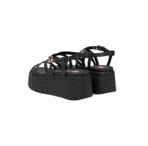 TOMMY JEANS WEDGY STRAPPY SANDAL ΠΕΔΙΛΟ ΓΥΝΑΙΚΕΙΟ BLACK