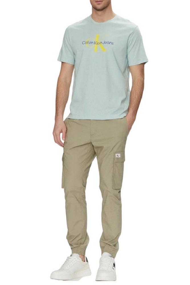 CALVIN KLEIN JEANS HERO MONOLOGO TEE T-SHIRT ΜΠΛΟΥΖΑ ΑΝΔΡΙΚΗ PETROL