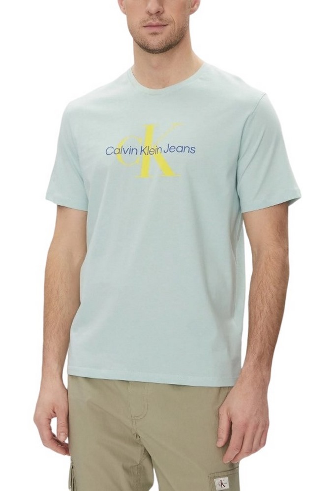 CALVIN KLEIN JEANS HERO MONOLOGO TEE T-SHIRT ΜΠΛΟΥΖΑ ΑΝΔΡΙΚΗ PETROL