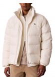 CALVIN KLEIN JEANS LS NYLON ZIP OFF HOOD DOWN PUFFER ΜΠΟΥΦΑΝ ΑΝΔΡΙΚΟ BRIGHT WHITE