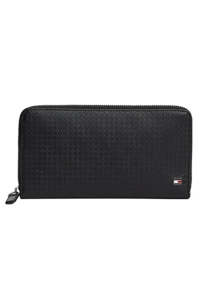 TOMMY HILFIGER EMBOSS ZA WALLET ΠΟΡΤΟΦΟΛΙ ΑΝΔΡΙΚΟ BLACK