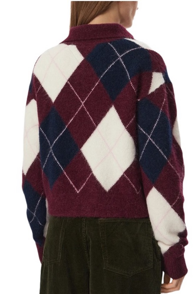 TOMMY JEANS FLUFFY QUARTER ZIP SWEATER ΜΠΛΟΥΖΑ ΠΛΕΚΤΗ ΓΥΝΑΙΚΕΙΑ BERRY