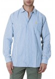 U.S POLO ASSN IVOR 002371 EH03 SHIRT LS REGULAR FIT  ΠΟΥΚΑΜΙΣΟ ΑΝΔΡΙΚΟ BLUE