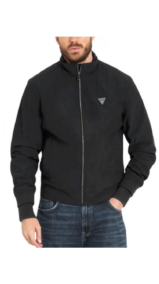 GUESS TECNICAL JACKET ΜΠΟΥΦΑΝ ΑΝΔΡΙΚΟ BLACK