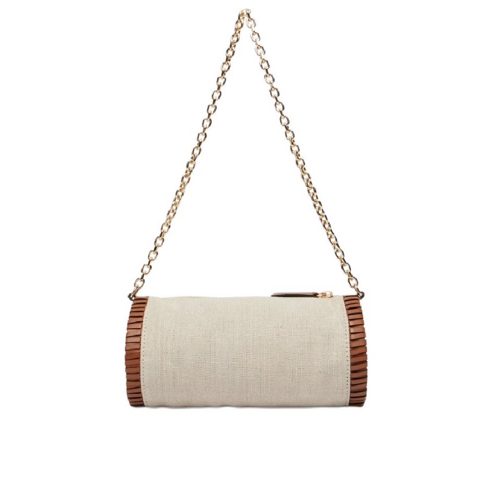 TOMMY HILFIGER ELEV SUMM CHAIN BAG CANVAS ΤΣΑΝΤΑ ΓΥΝΑΙΚΕΙΑ SAND