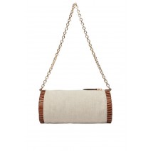 TOMMY HILFIGER ELEV SUMM CHAIN BAG CANVAS ΤΣΑΝΤΑ ΓΥΝΑΙΚΕΙΑ SAND