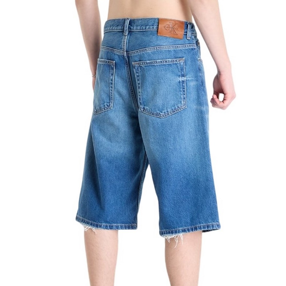 CALVIN KLEIN JEANS LONG SHORT WASHED EMERALD ΤΖΙΝ ΒΕΡΜΟΥΔΑ ΑΝΔΡΙΚΗ WASHED DENIM