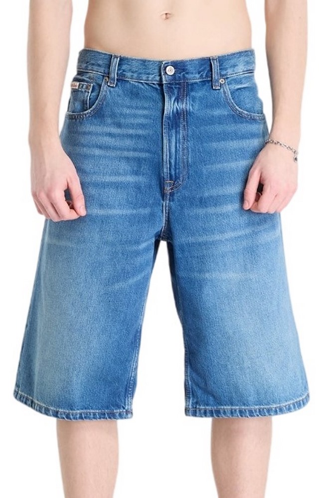 CALVIN KLEIN JEANS LONG SHORT WASHED EMERALD ΤΖΙΝ ΒΕΡΜΟΥΔΑ ΑΝΔΡΙΚΗ WASHED DENIM