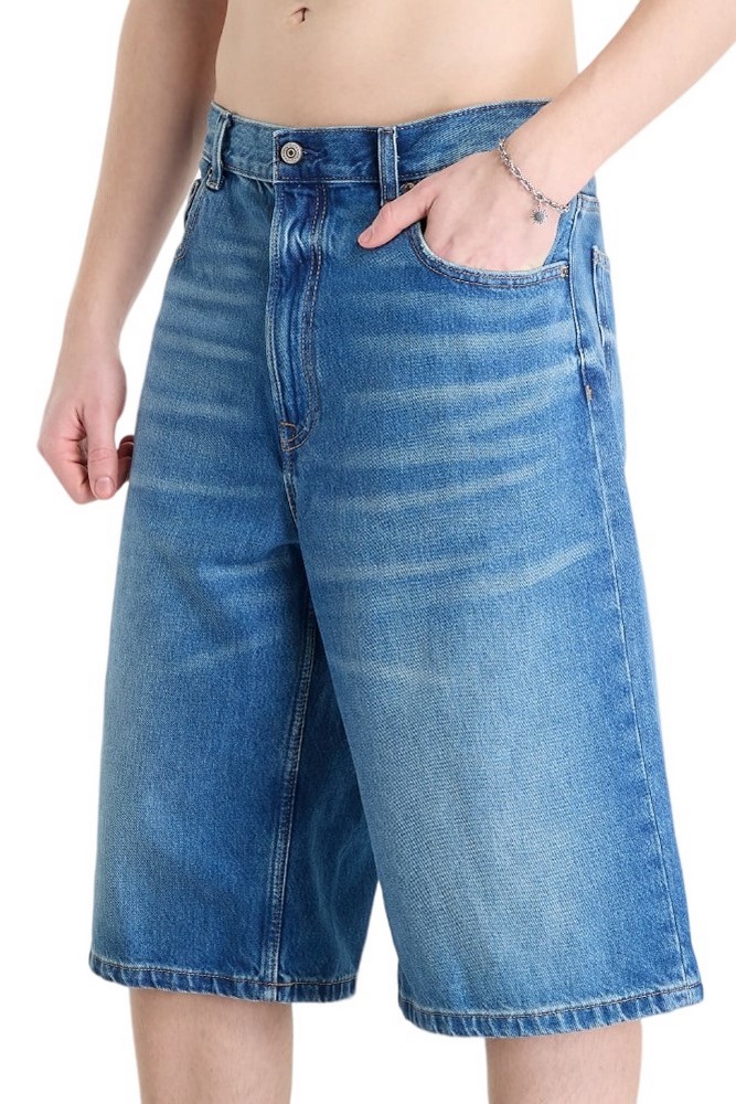 CALVIN KLEIN JEANS LONG SHORT WASHED EMERALD ΤΖΙΝ ΒΕΡΜΟΥΔΑ ΑΝΔΡΙΚΗ WASHED DENIM