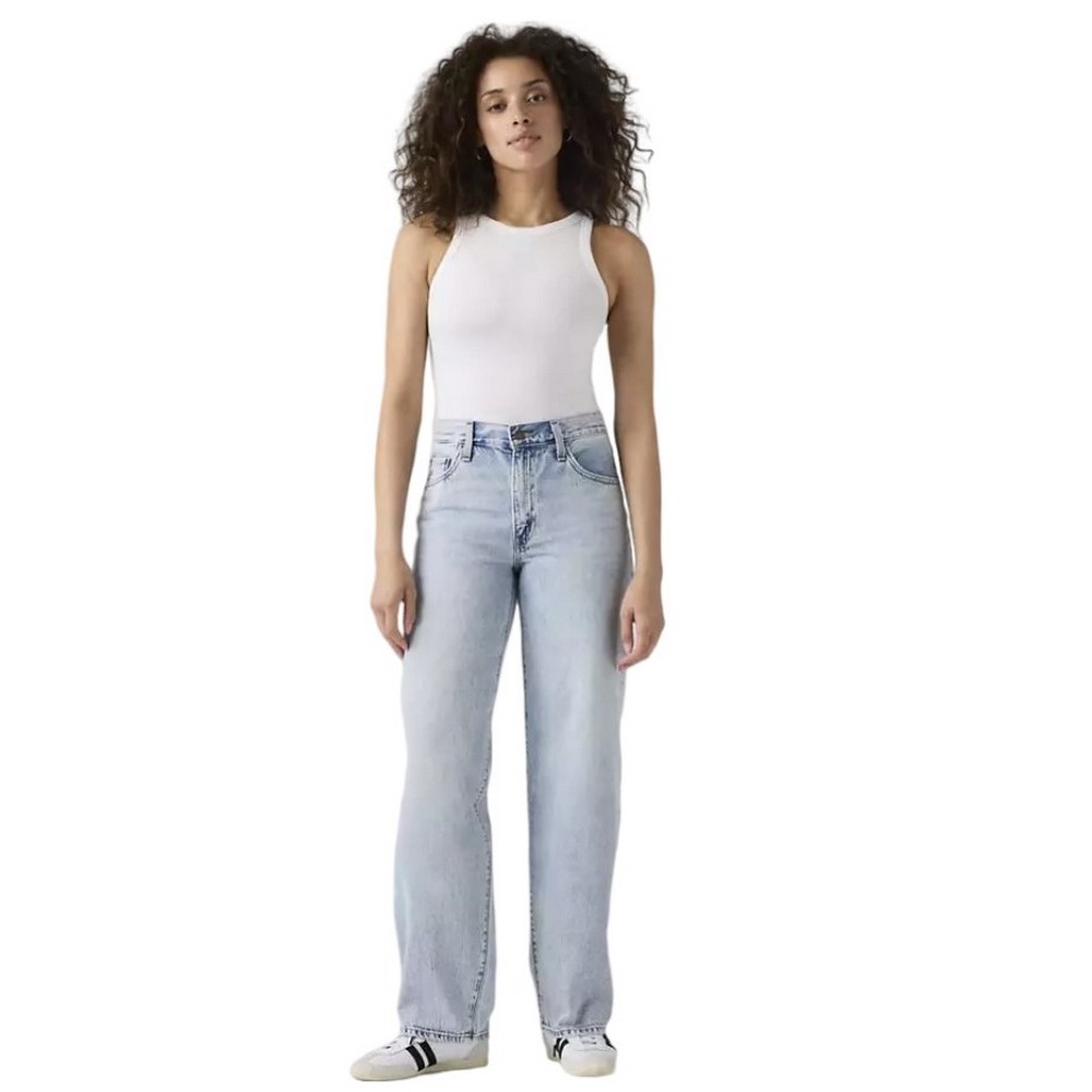 LEVIS BAGGY DAD WORN IN ΤΖΙΝ ΠΑΝΤΕΛΟΝΙ ΓΥΝΑΙΚΕΙΟ LIGHT INDIGO