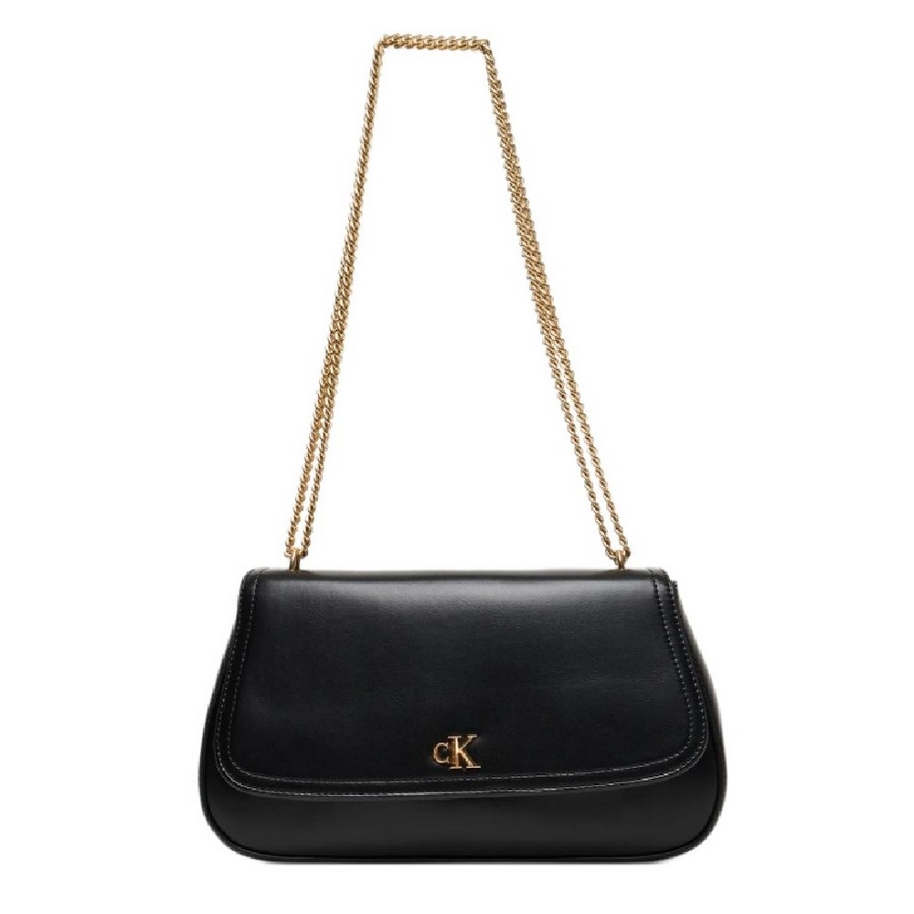 CALVIN KLEIN CONVERTIBLE CHAIN MEDIUM BAG  ΤΣΑΝΤΑ ΓΥΝΑΙΚΕΙΑ BLACK