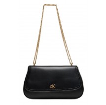 CALVIN KLEIN CONVERTIBLE CHAIN MEDIUM BAG  ΤΣΑΝΤΑ ΓΥΝΑΙΚΕΙΑ BLACK