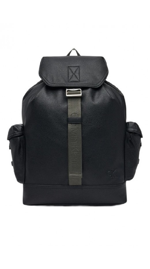 CALVIN KLEIN YNG INTERESTING FLAP BP 43 ΤΣΑΝΤΑ ΑΝΔΡΙΚΗ BLACK