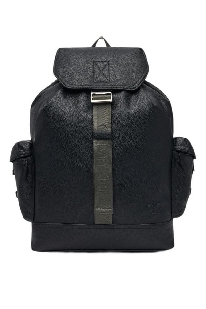 CALVIN KLEIN YNG INTERESTING FLAP BP 43 ΤΣΑΝΤΑ ΑΝΔΡΙΚΗ BLACK