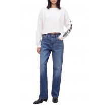 CALVIN KLEIN PERFORMANCE BOXY CROP TEE GRAPHIC ΜΠΛΟΥΖΑ ΜΑΚΡΥΜΑΝΙΚΗ ΓΥΝΑΙΚΕΙΑ WHITE