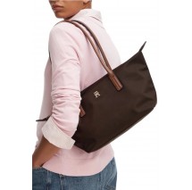TOMMY HILFIGER POPETTE EAST WEST TOTE ΤΣΑΝΤΑ ΓΥΝΑΙΚΕΙΑ BROWN