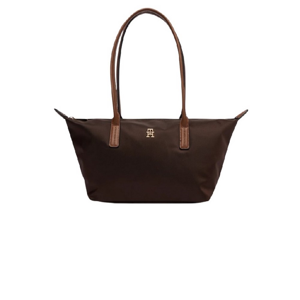 TOMMY HILFIGER POPETTE EAST WEST TOTE ΤΣΑΝΤΑ ΓΥΝΑΙΚΕΙΑ BROWN