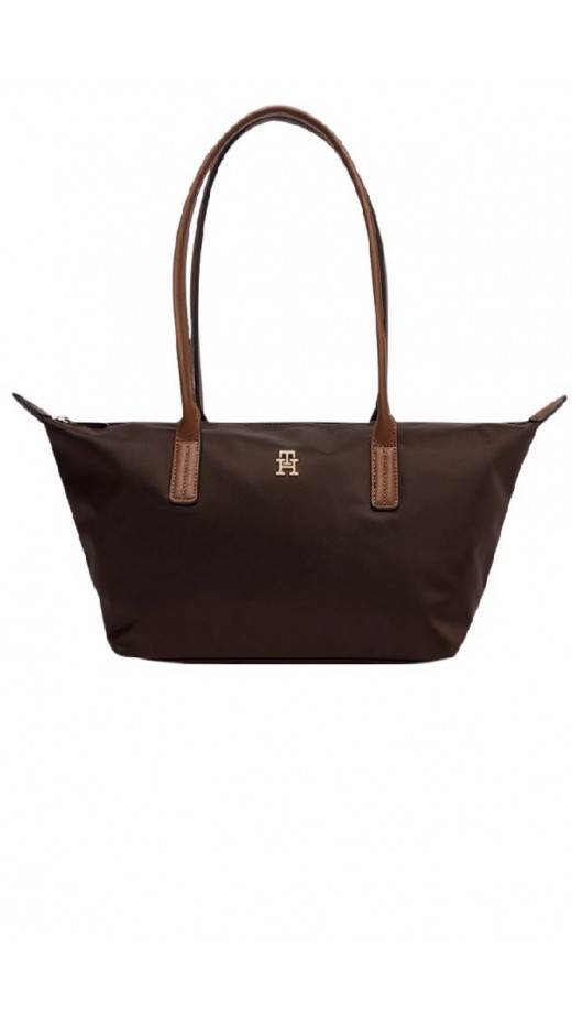 TOMMY HILFIGER POPETTE EAST WEST TOTE ΤΣΑΝΤΑ ΓΥΝΑΙΚΕΙΑ BROWN
