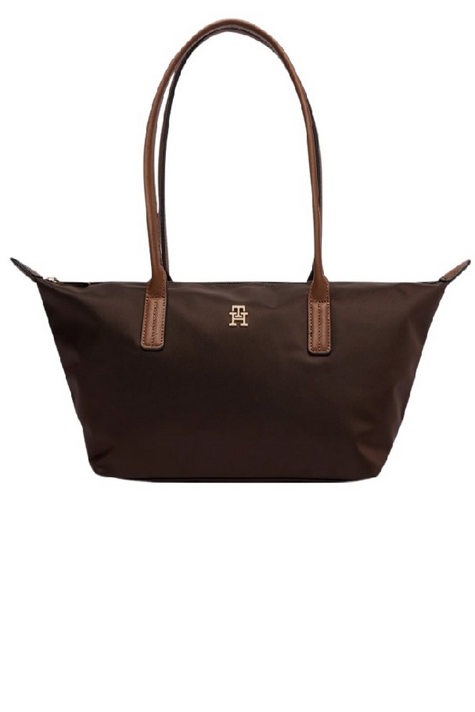 TOMMY HILFIGER POPETTE EAST WEST TOTE ΤΣΑΝΤΑ ΓΥΝΑΙΚΕΙΑ BROWN