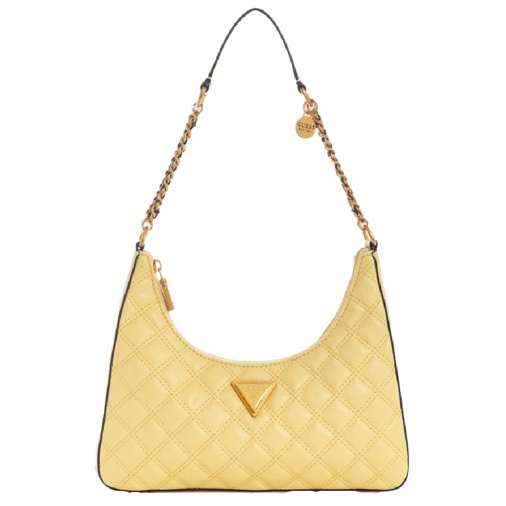 GUESS GIULLY TOP ZIP SHOUL ΤΣΑΝΤΑ ΓΥΝΑΙΚΕΙΑ YELLOW