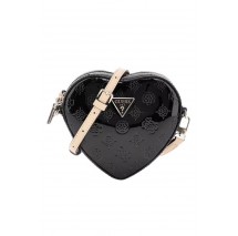 GUESS ARNELA MINI HEART BAG ΤΣΑΝΤΑ ΓΥΝΑΙΚΕΙΑ BLACK