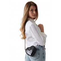 GUESS ARNELA MINI HEART BAG ΤΣΑΝΤΑ ΓΥΝΑΙΚΕΙΑ BLACK