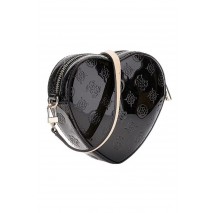 GUESS ARNELA MINI HEART BAG ΤΣΑΝΤΑ ΓΥΝΑΙΚΕΙΑ BLACK
