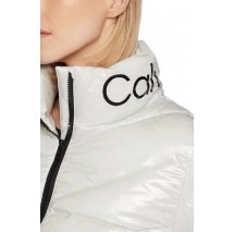 CALVIN KLEIN JEANS CHEVRON QUILT FITTED LW JACKET ΜΠΟΥΦΑΝ ΓΥΝΑΙΚΕΙΟ WHITE