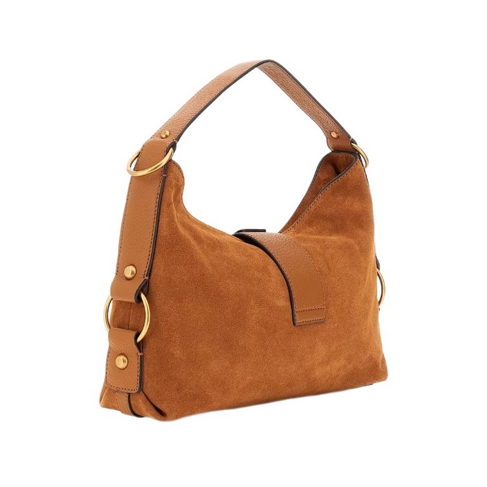 GUESS CAMDEN SHOULDER BAG ΤΣΑΝΤΑ ΓΥΝΑΙΚΕΙΑ COGNAC