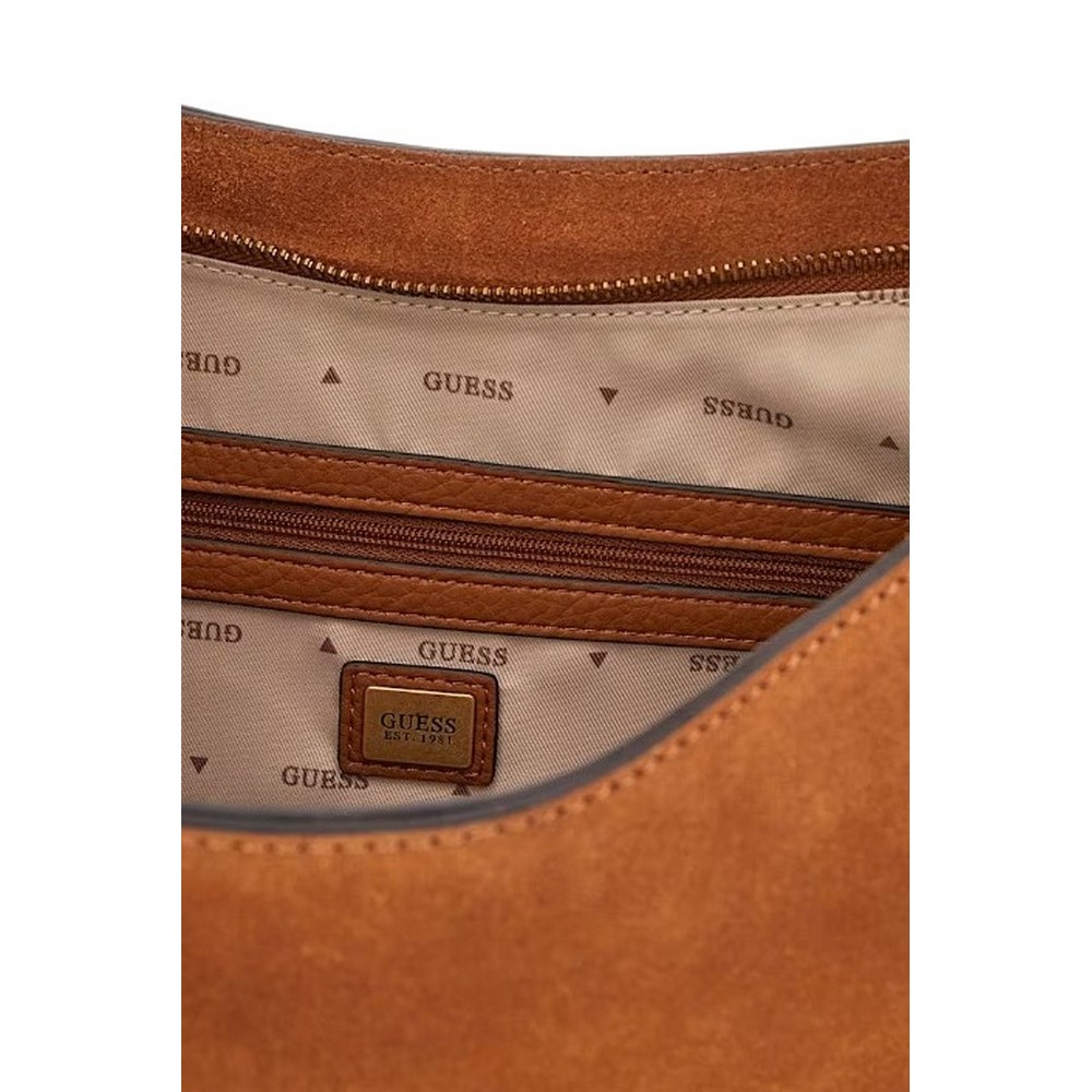 GUESS CAMDEN SHOULDER BAG ΤΣΑΝΤΑ ΓΥΝΑΙΚΕΙΑ COGNAC