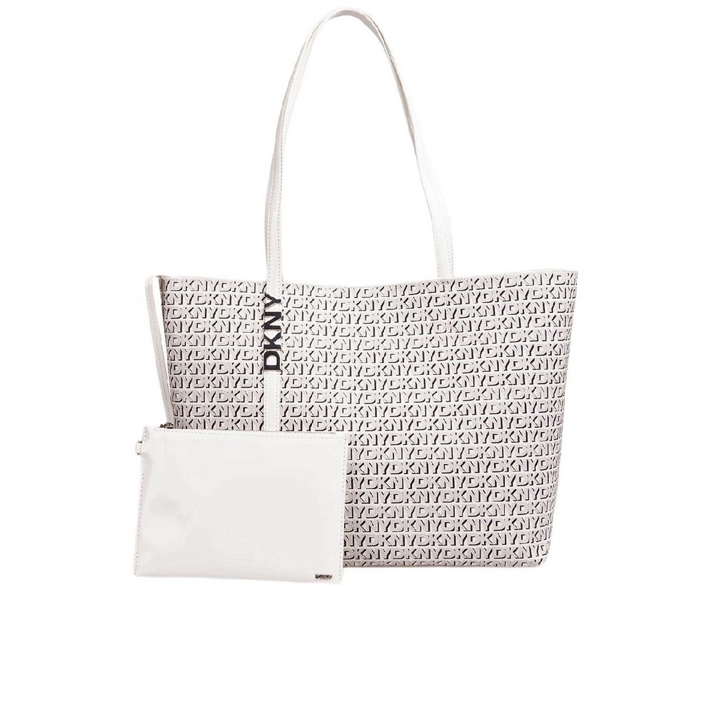 DKNY AVRIL TOTE HANDBAG R52A5G54 ΤΣΑΝΤΑ ΓΥΝΑΙΚΕΙΑ WHITE