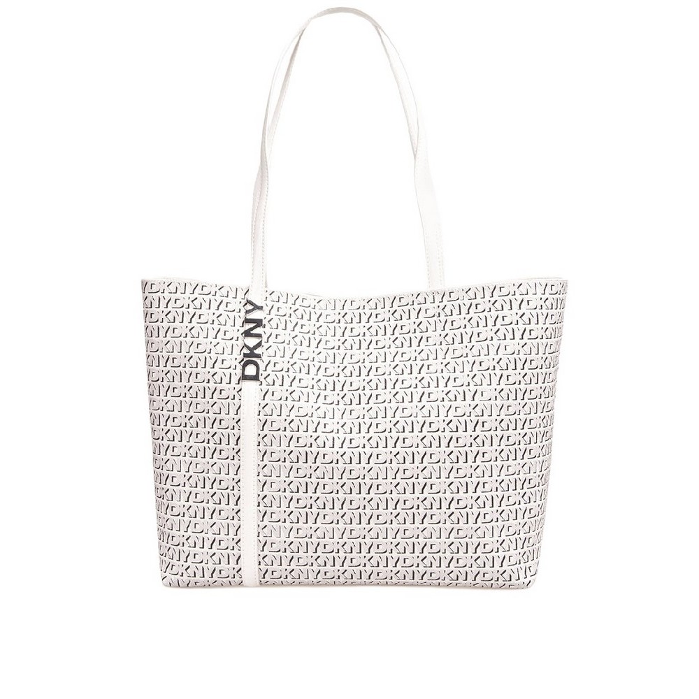 DKNY AVRIL TOTE HANDBAG R52A5G54 ΤΣΑΝΤΑ ΓΥΝΑΙΚΕΙΑ WHITE