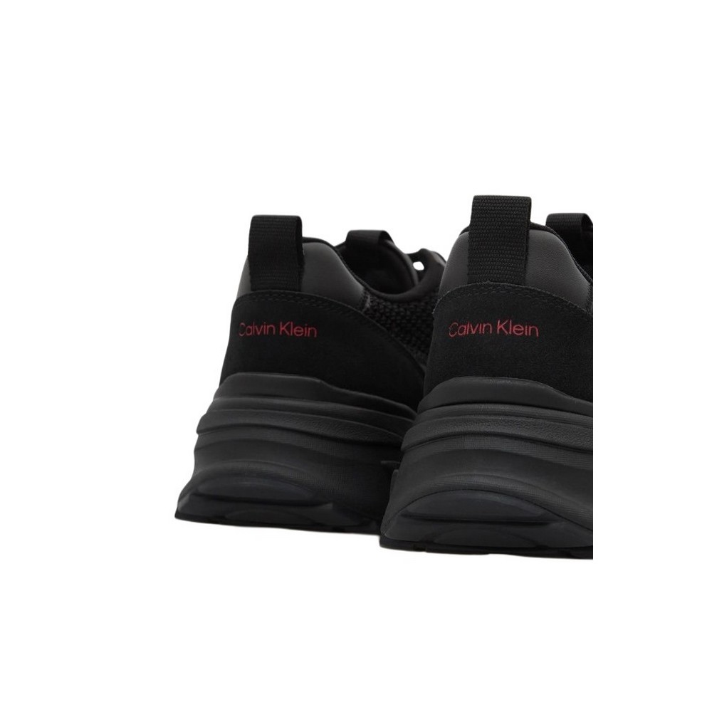 CALVIN KLEIN HIKE RUNNER LACEUP MESH ΠΑΠΟΥΤΣΙ ΑΝΔΡΙΚΟ BLACK/RED