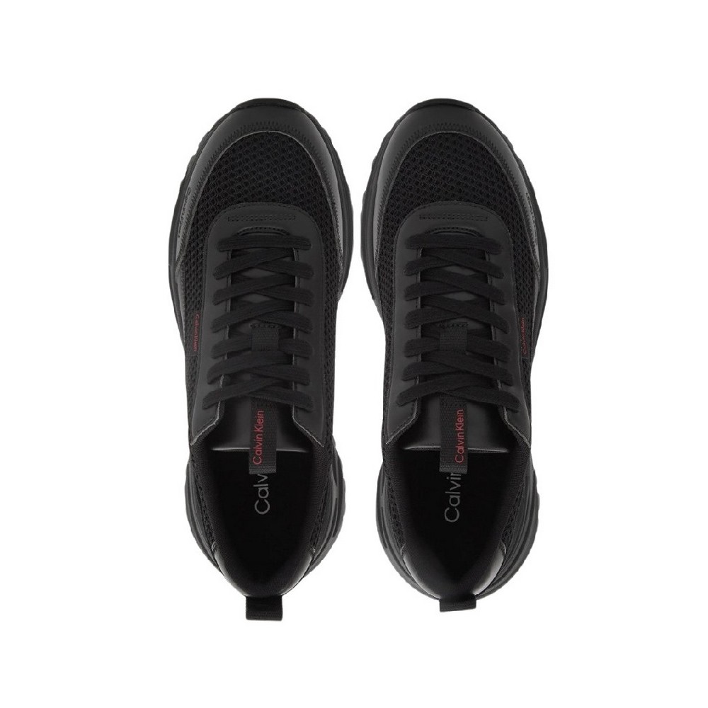 CALVIN KLEIN HIKE RUNNER LACEUP MESH ΠΑΠΟΥΤΣΙ ΑΝΔΡΙΚΟ BLACK/RED